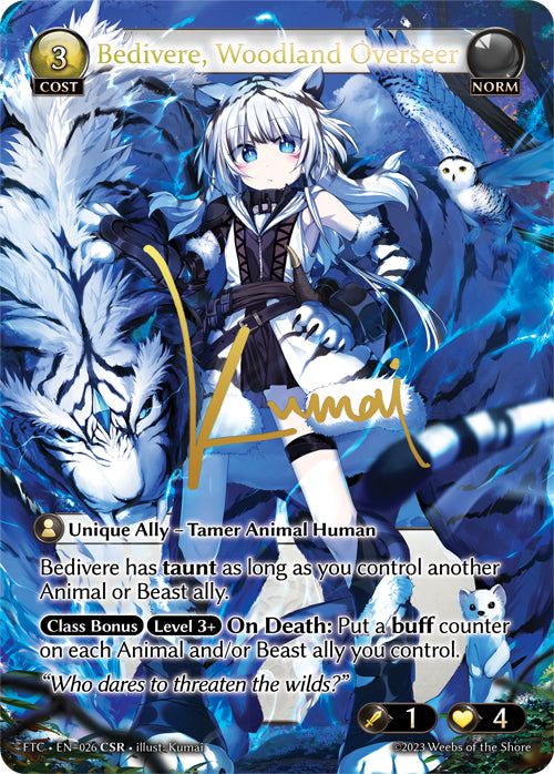 [026]【EN】【FOIL】Bedivere, Woodland Overseer【FTC】[CSR][Norm]