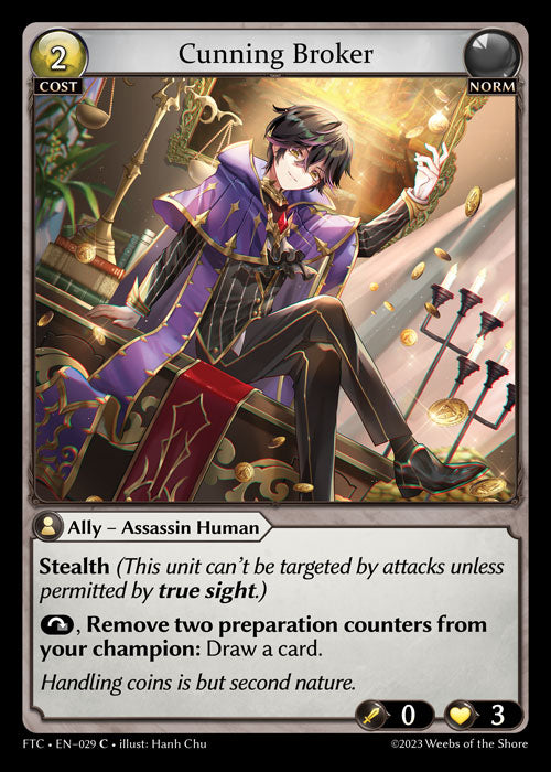[029]【EN】【FOIL】Cunning Broker【FTC】[C][Norm]