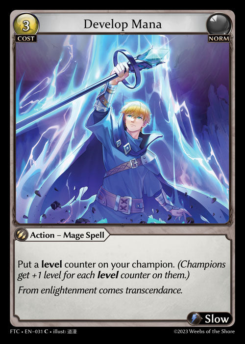[031]【EN】【FOIL】Develop Mana【FTC】[C][Norm]