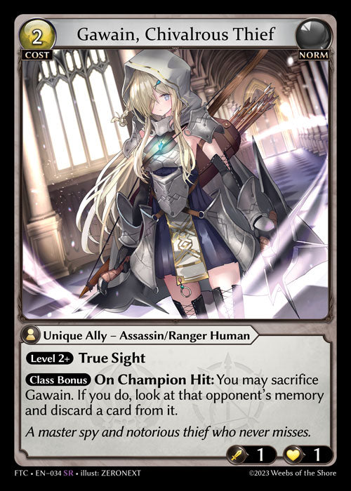 [034]【EN】Gawain, Chivalrous Thief【FTC】[SR][Norm]