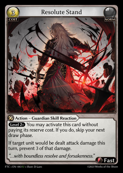 [043]【EN】【FOIL】Resolute Stand【FTC】[U][Norm]