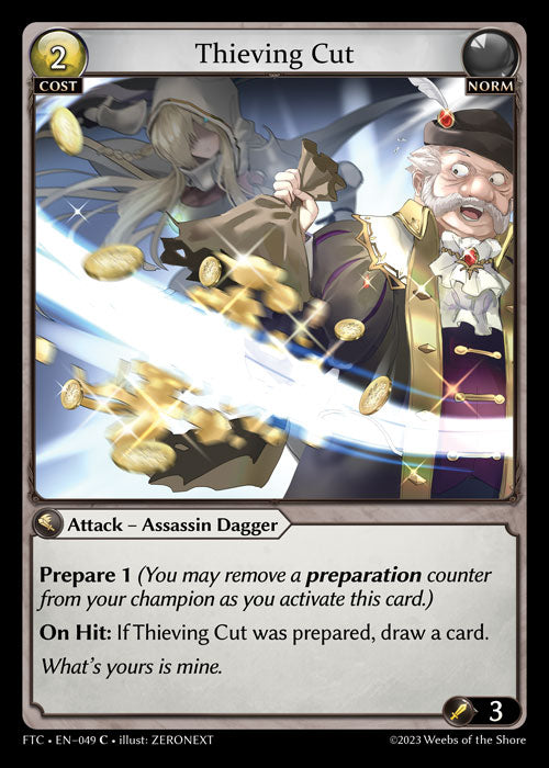 [049]【EN】【FOIL】Thieving Cut【FTC】[C][Norm]