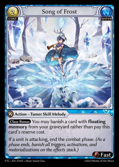 [070]【EN】【FOIL】Song of Frost【FTC】[C][Water]