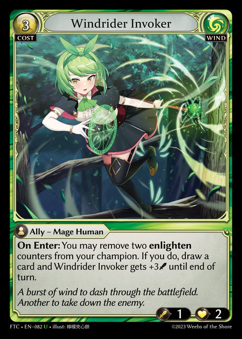 [082]【EN】【FOIL】Windrider Invoker【FTC】[U][Wind]