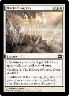 [022]【EN】【FOIL】隊列の叫び/Marshaling Cry【FUT】[C][白]