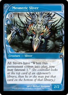 [046]【EN】【FOIL】催眠スリヴァー/Mesmeric Sliver【FUT】[C][青]