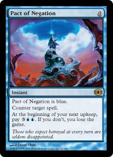 [050]【EN】【FOIL】否定の契約/Pact of Negation【FUT】[R][青]