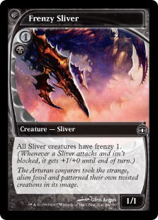 [071]【EN】【FOIL】激情スリヴァー/Frenzy Sliver【FUT】[C][黒]