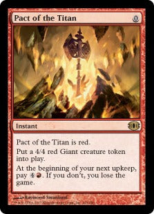 [112]【EN】【FOIL】タイタンの契約/Pact of the Titan【FUT】[R][赤]