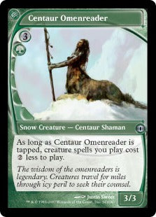 [126]【EN】【FOIL】ケンタウルスの前兆読み/Centaur Omenreader【FUT】[U][緑]