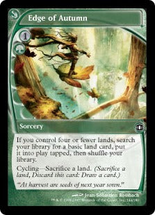 [128]【EN】【FOIL】秋の際/Edge of Autumn【FUT】[C][緑]