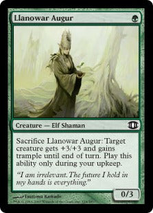 [133]【EN】ラノワールの占い師/Llanowar Augur【FUT】[C][緑]