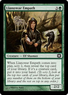 [134]【EN】【FOIL】ラノワールの共感者/Llanowar Empath【FUT】[C][緑]