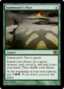 [150]【EN】【FOIL】召喚士の契約/Summoner's Pact【FUT】[R][緑]