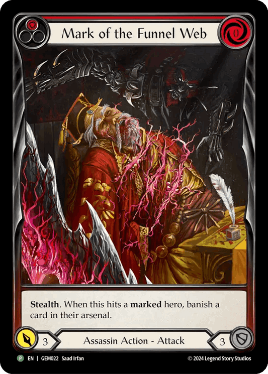★特価品★[022]【EN】【Rainbow Foil】Mark of the Funnel Web/凶牙の標的(赤)【GEM】[P]