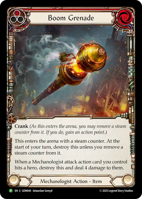 ★特価品★[040]【EN】【Cold Foil】Boom Grenade/高性能手榴弾(赤)【GEM】[P]