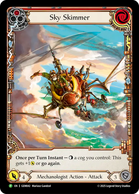 ★特価品★[042]【EN】【Rainbow Foil】Sky Skimmer/空滑り(赤)【GEM】[P]