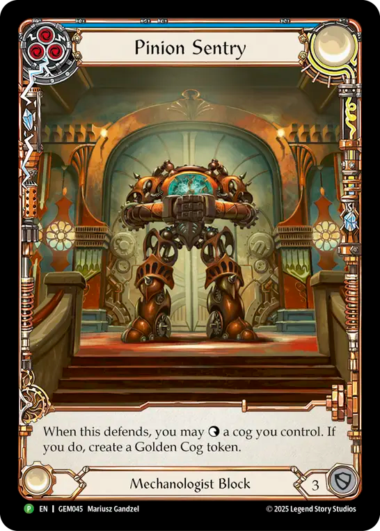 ★特価品★[045]【EN】Pinion Sentry/波止場の衛兵(青)【GEM】[P]