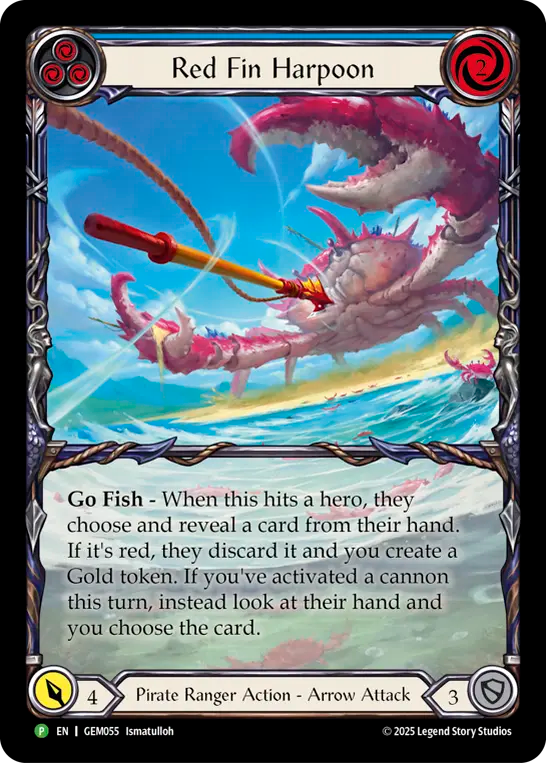 ★特価品★[055]【EN】Red Fin Harpoon/赤鰭の銛(青)【GEM】[P]