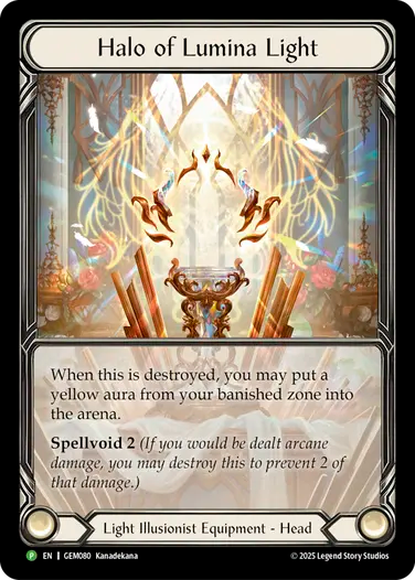 ★特価品★[080]【EN】【Rainbow Foil】Halo of Lumina Light【GEM】[P]