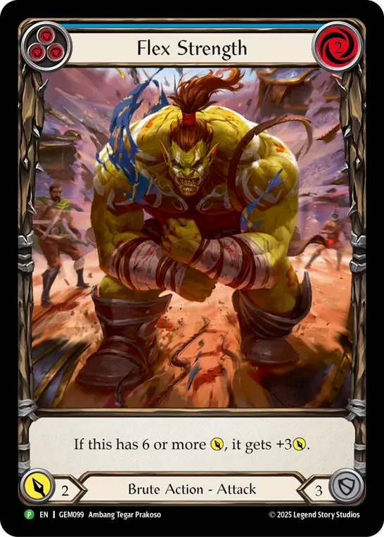 ★特価品★[099]【EN】Flex Strength/魅せる力(青)【GEM】[P]