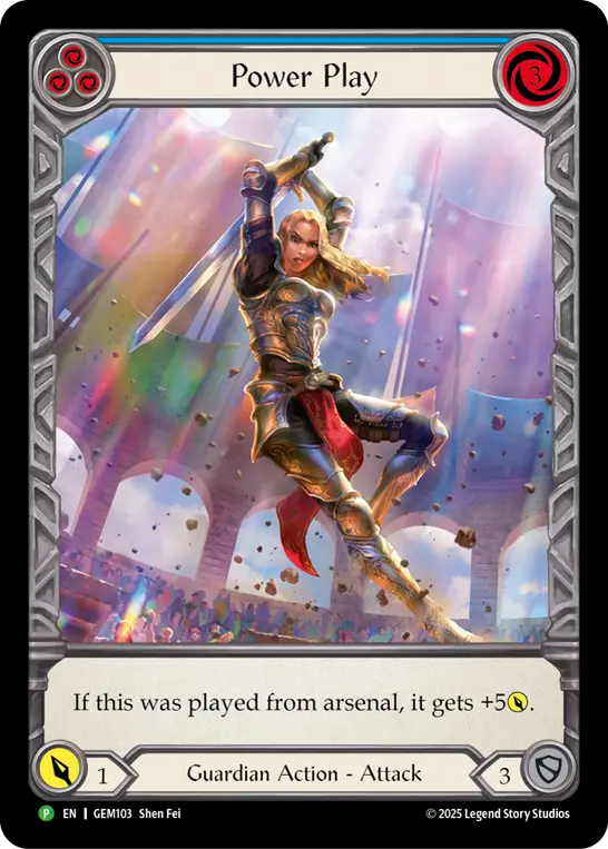 ★特価品★[103]【EN】Power Play/パワープレイ(青)【GEM】[P]