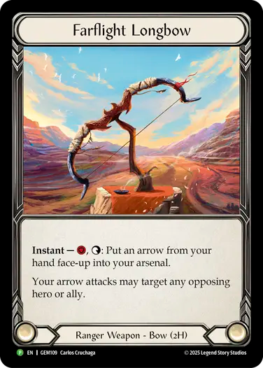 ★特価品★[109]【EN】【Cold Foil】Farflight Longbow/遠射の長弓【GEM】[P]