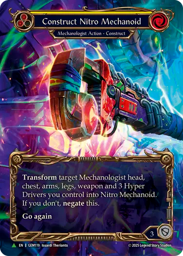 ★特価品★[119]【EN】Construct Nitro Mechanoid // Nitro Mechanoid(黄)【GEM】[P]