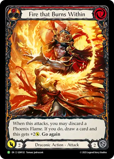 ★特価品★[132]【EN】Fire that Burns Within/血潮に燃ゆる(赤)【GEM】[P]