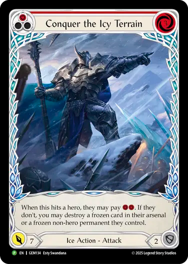 ★特価品★[134]【EN】Conquer the Icy Terrain/氷土の征服(赤)【GEM】[P]