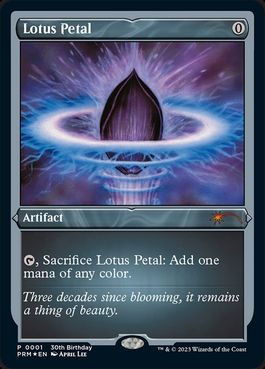 [001]【EN】【FOIL】水蓮の花びら/Lotus Petal【PRM】[P][茶]