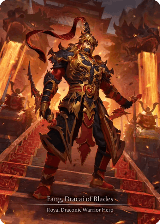 [098]【EN】【Cold Foil】双刃のドラカイ、ファング/Fang, Dracai of Blades【HNT】[Royal Draconic Warrior][Marvel]