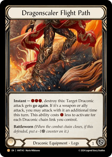 [143]【EN】【Rainbow Foil】竜鱗の飛行進路/Dragonscaler Flight Path【HNT】[Draconic][L]