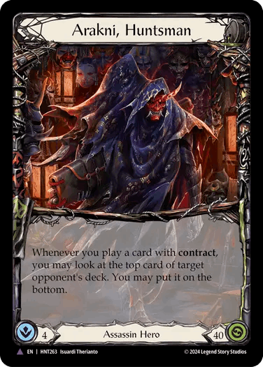 [263]【EN】【Cold Foil】人狩りのアラクニ/Arakni Huntsman【HNT】[Assassin][Marvel]
