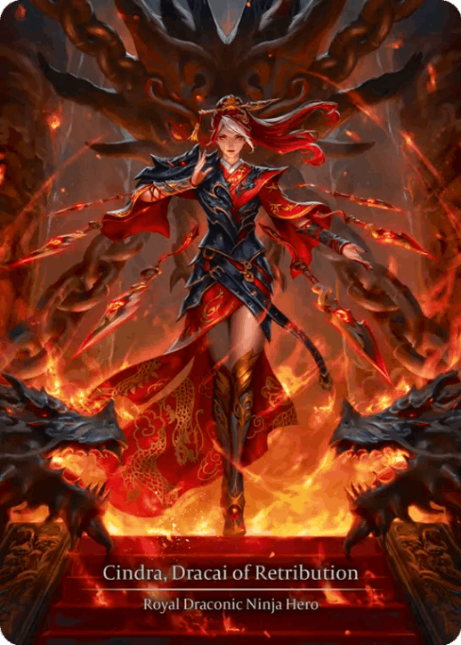 [054]【EN】【Cold Foil】報復のドラカイ、シンドラ/Cindra, Dracai of Retribution【HNT】[Royal Draconic Ninja][Marvel]