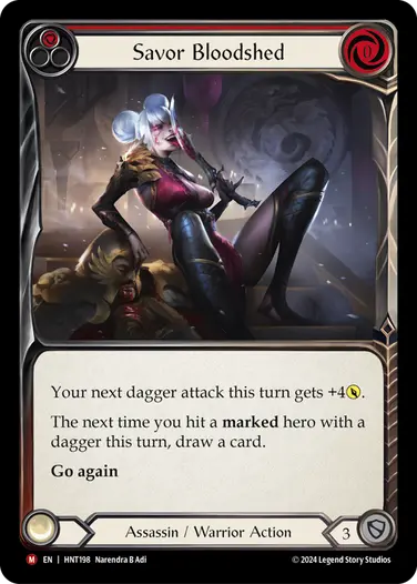 [198]【EN】流血への陶酔/Savor Bloodshed[赤]【HNT】[Assassin Warrior][M]