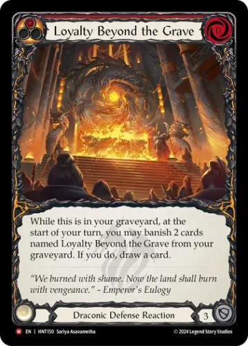[150]【EN】死後も貫く忠誠/Loyalty Beyond the Grave[赤]【HNT】[Draconic][M]