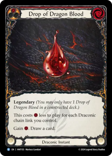 [155]【EN】竜血の雫/Drop of Dragon Blood[赤]【HNT】[Draconic][R]