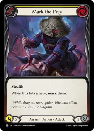 [039]【EN】標的への刻印/Mark the Prey[黄]【HNT】[Assassin][C]