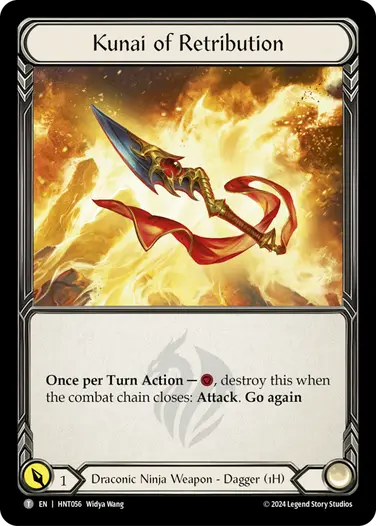 [056]【EN】報復のクナイ/Kunai of Retribution【HNT】[Draconic Ninja][T]