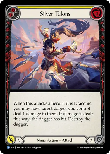 [081]【EN】銀の鋭爪/Silver Talons[黄]【HNT】[Ninja][R]