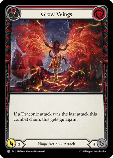 [089]【EN】翼の増進/Grow Wings[赤]【HNT】[Ninja][C]