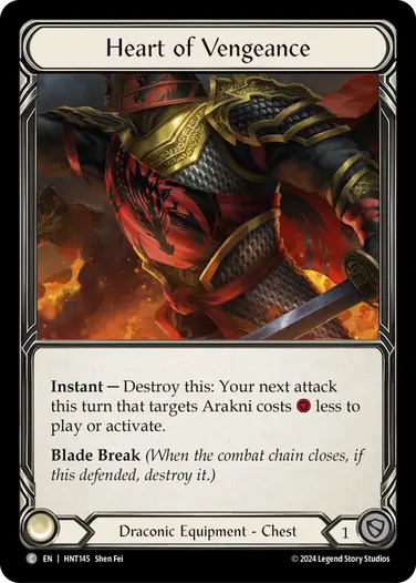[145]【EN】復讐の心臓/Heart of Vengeance【HNT】[Draconic][C]