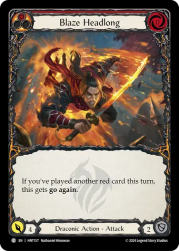 [157]【EN】火速/Blaze Headlong[赤]【HNT】[Draconic][C]
