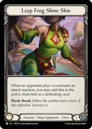 [170]【EN】跳蛙の粘着皮膜/Leap Frog Slime Skin【HNT】[Assassin Ninja][C]