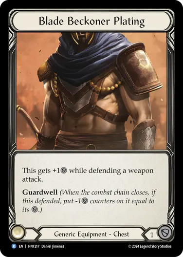 [217]【EN】刃招きのプレート/Blade Beckoner Plating【HNT】[Generic][R]