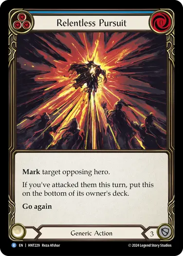 [229]【EN】不屈の追跡/Relentless Pursuit[青]【HNT】[Generic][R]