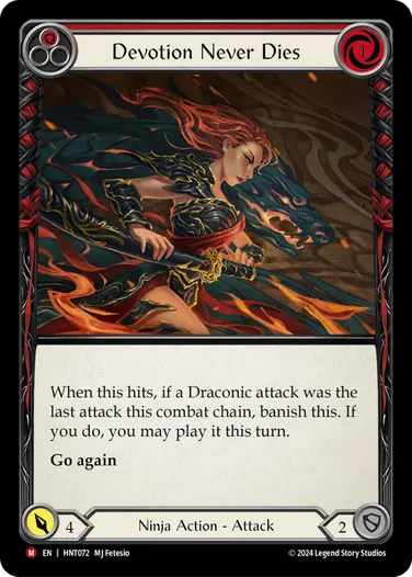 [072]【EN】不滅の献身/Devotion Never Dies[赤]【HNT】[Ninja][M]