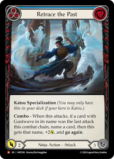 [249]【EN】【Rainbow Foil】歴史の遡り/Retrace the Past[青]【HNT】[Ninja][M]