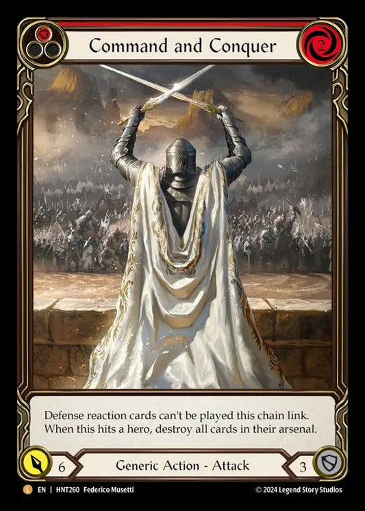 [260]【EN】【Rainbow Foil】征服の命令/Command and Conquer[赤]【HNT】[Generic][L]